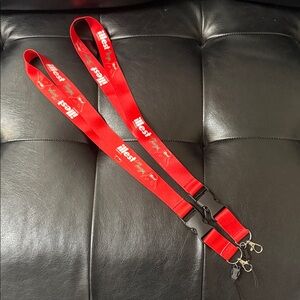 BRIDE x ILLEST JDM Red Lanyard with Black Clips